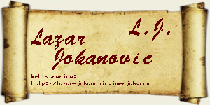 Lazar Jokanović vizit kartica